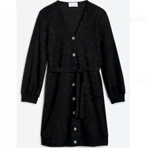 French Grey Kyla Cozy Ribbed Hacci Dress